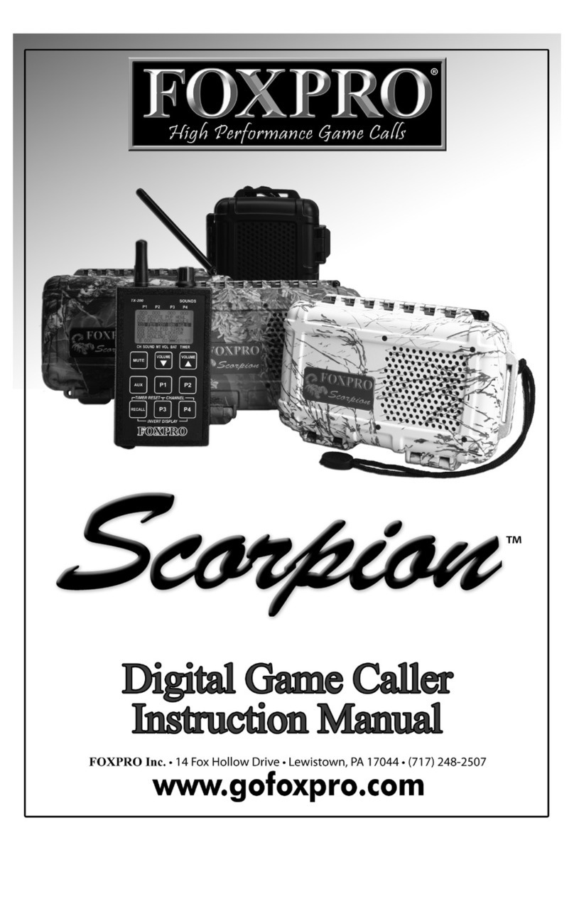 Foxpro Scorpion instruction manual