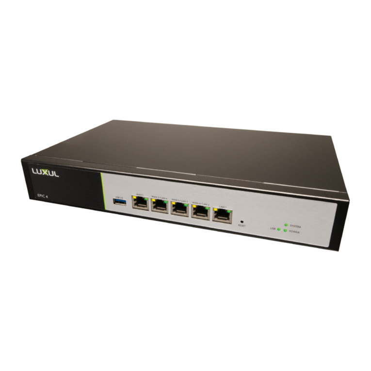 Luxul Epic 4 XBR-4500 User manual