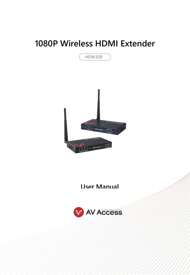 AV Access HDW100 User manual