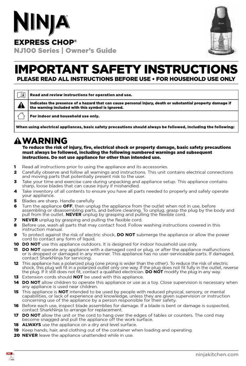 Ninja NJ100 owner's guide