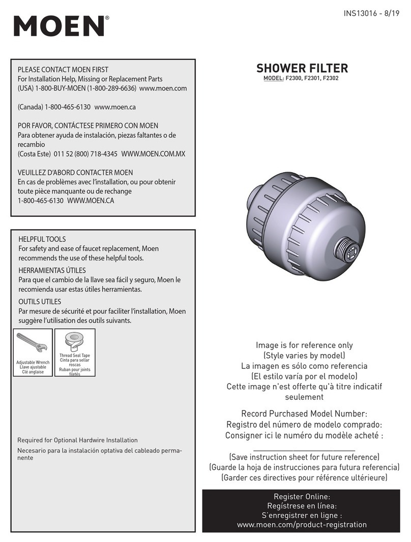 Moen F2300 quick start guide