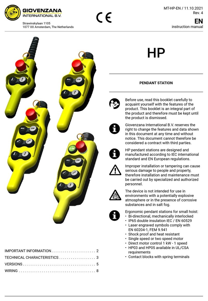 Giovenzana HP Series instruction manual