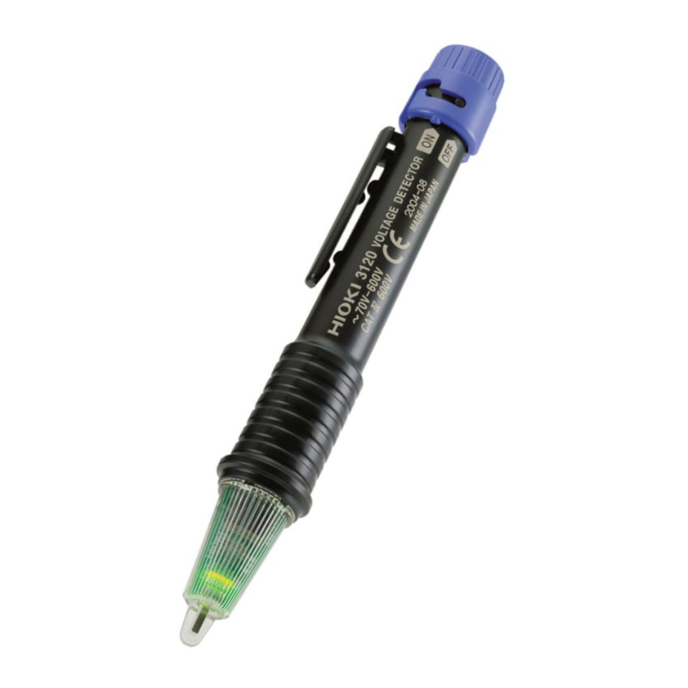 Hioki 3120 user manual