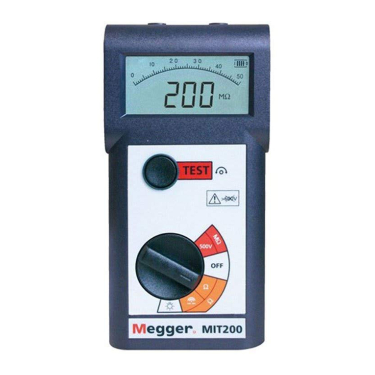 Megger MIT200 Series user manual
