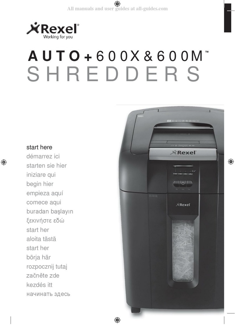 Rexel AUTO+ 600X instruction manual