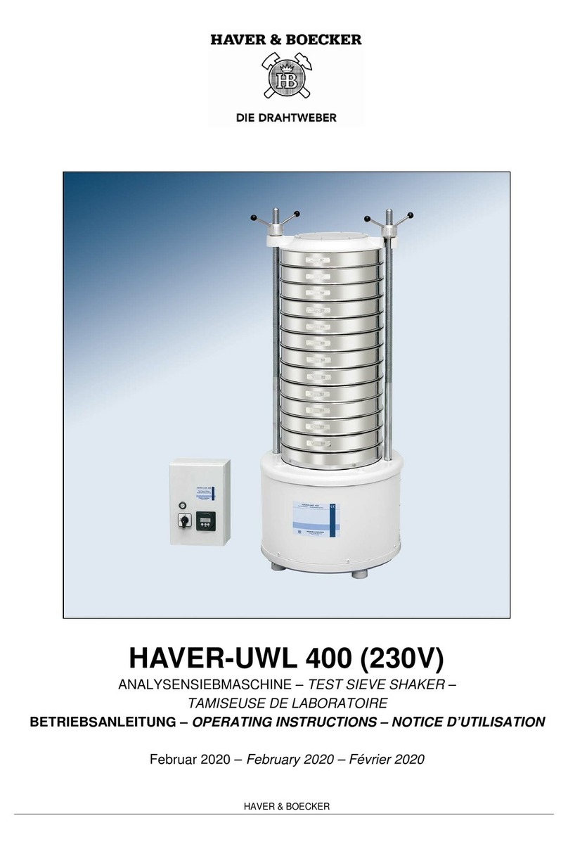 HAVER & BOECKER HAVER-UWL 400 operating instructions