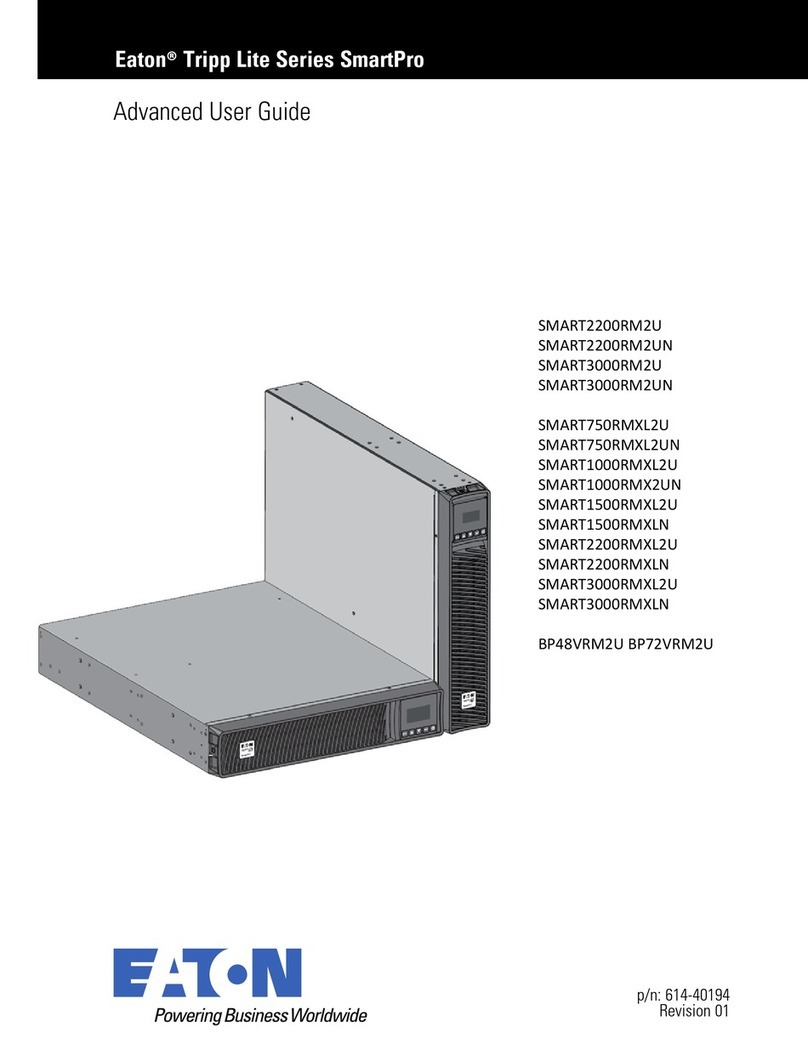 Eaton Tripp Lite SmartPro Series Advanced user's guide