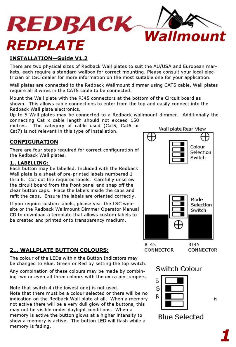 LSC REDBACK REDPLATE installation guide