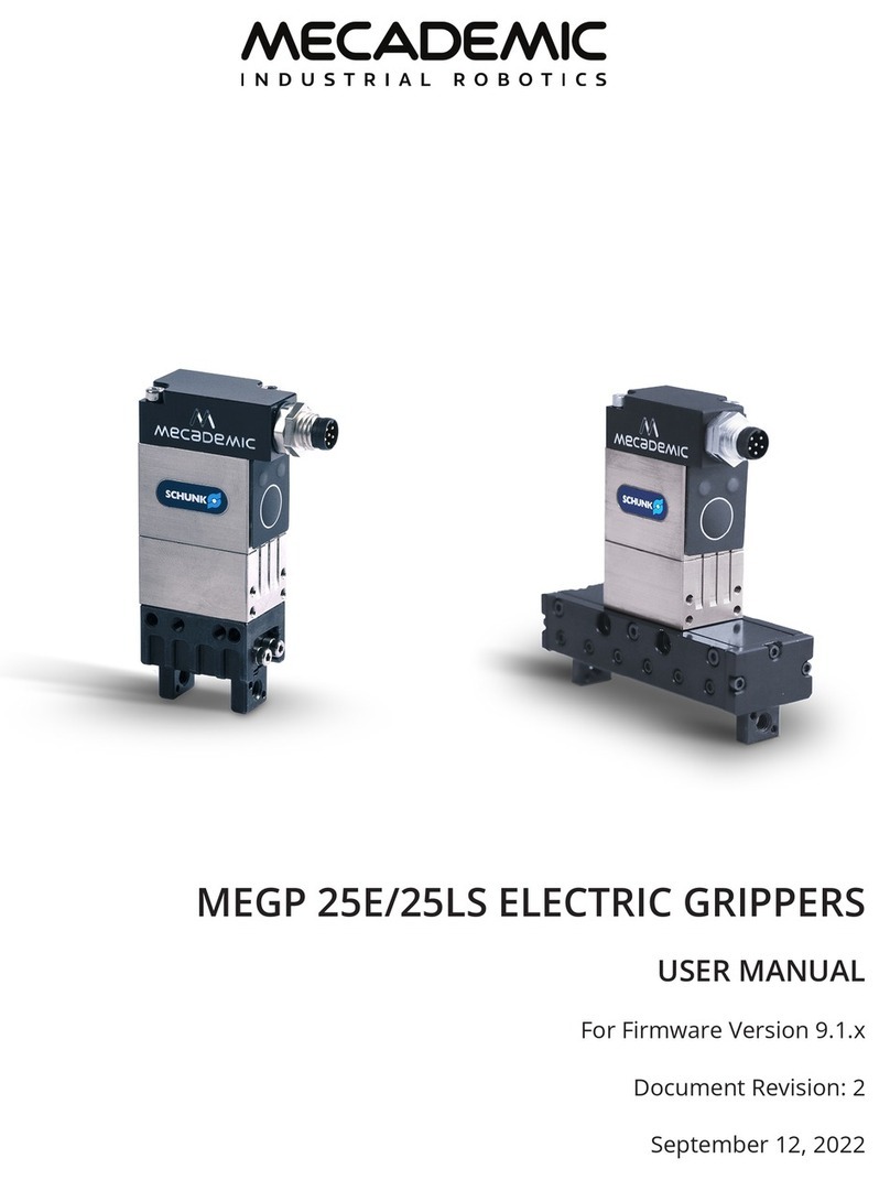 Mecademic MEGP 25E user manual