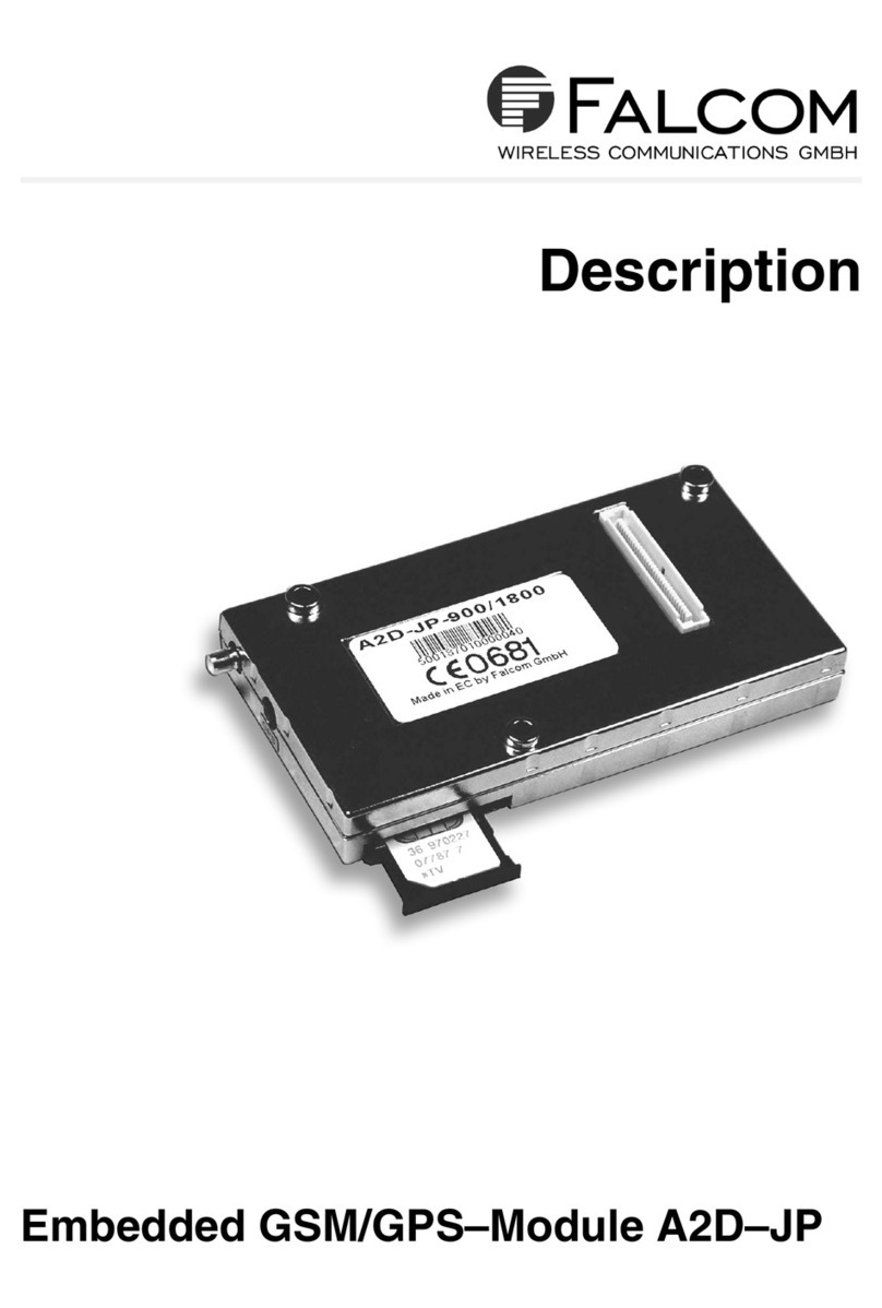FALCOM A2D-JP Operating and installation instructions