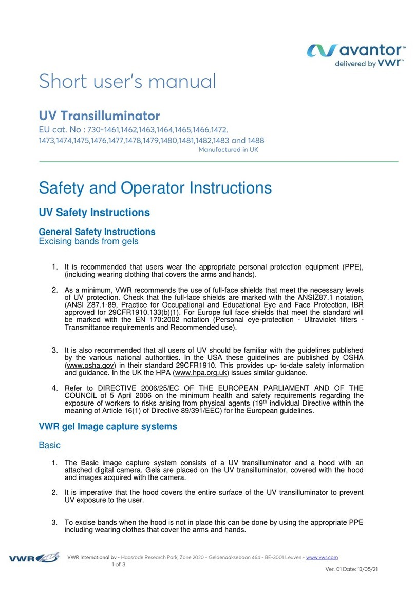 VWR avantor 730-1461 Short user manual