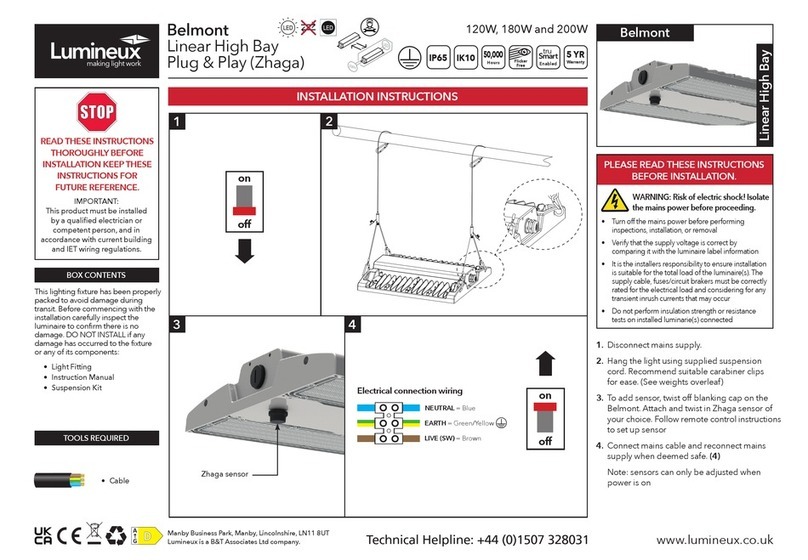 Lumineux Belmont User manual
