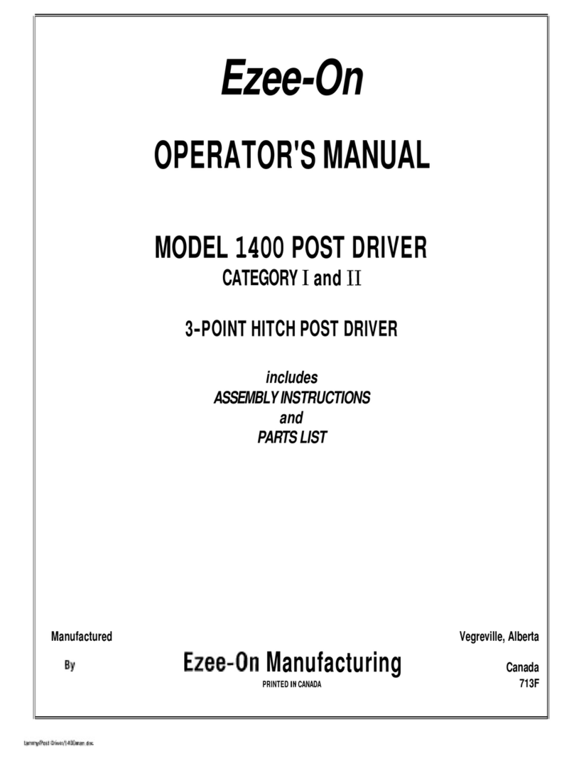 Ezee-On 1400 Operator's manual
