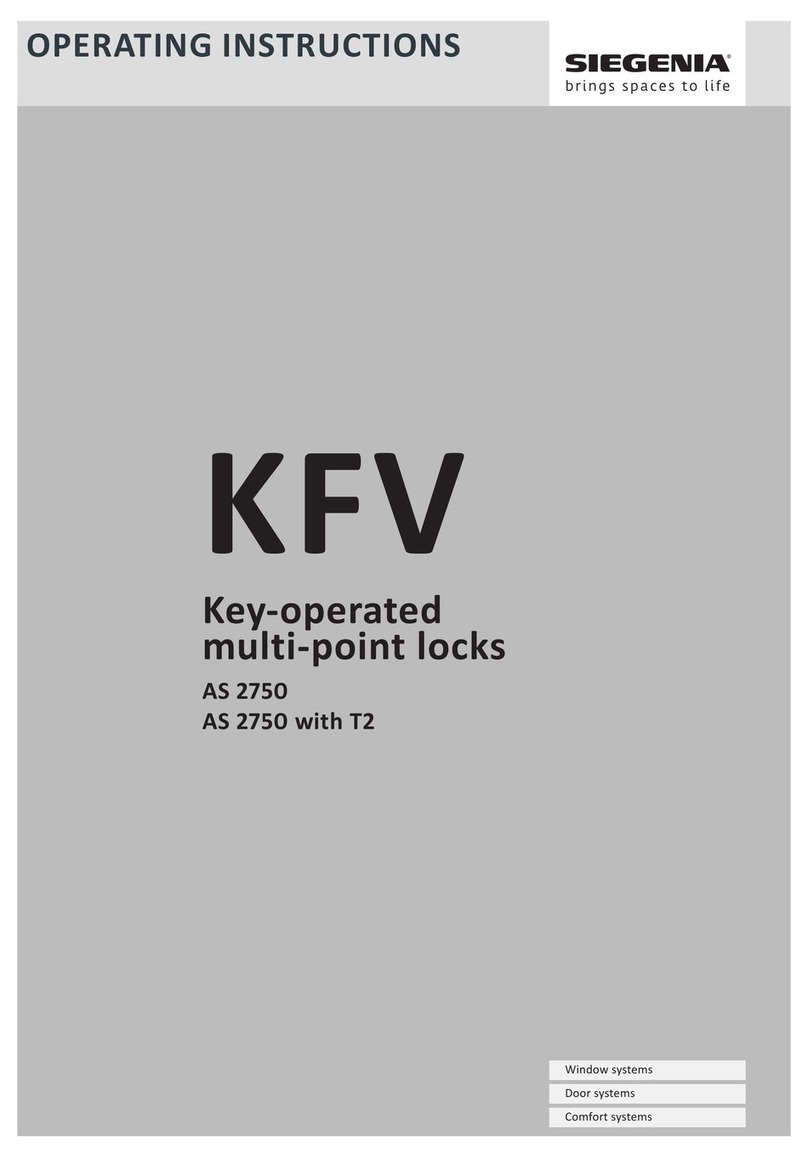 Siegenia KFV AS 2750 operating instructions
