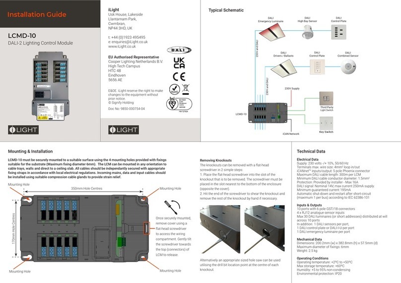 iLight LCMD-10 User manual