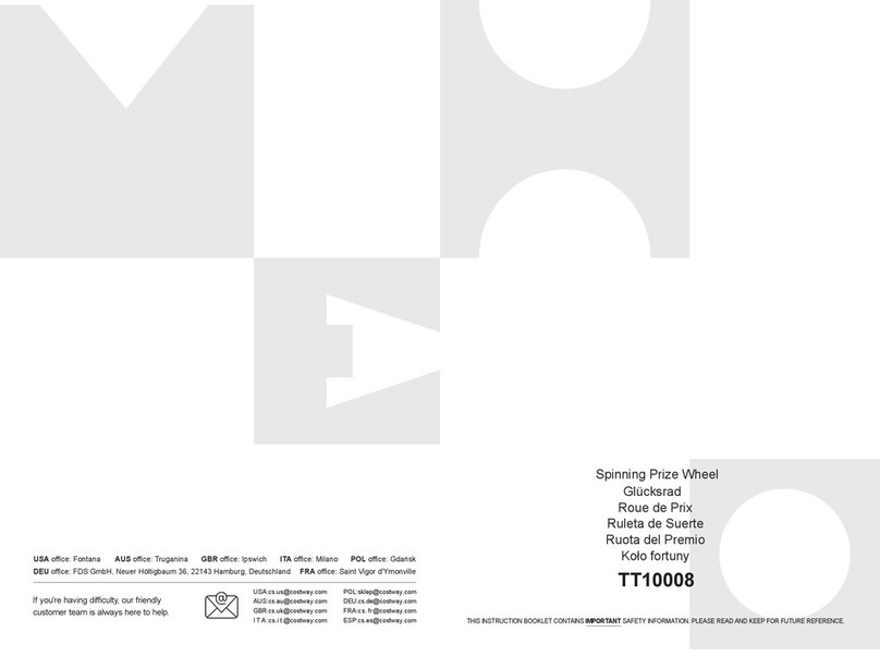 Costway TT10008 User manual Costway TT10008 User manual