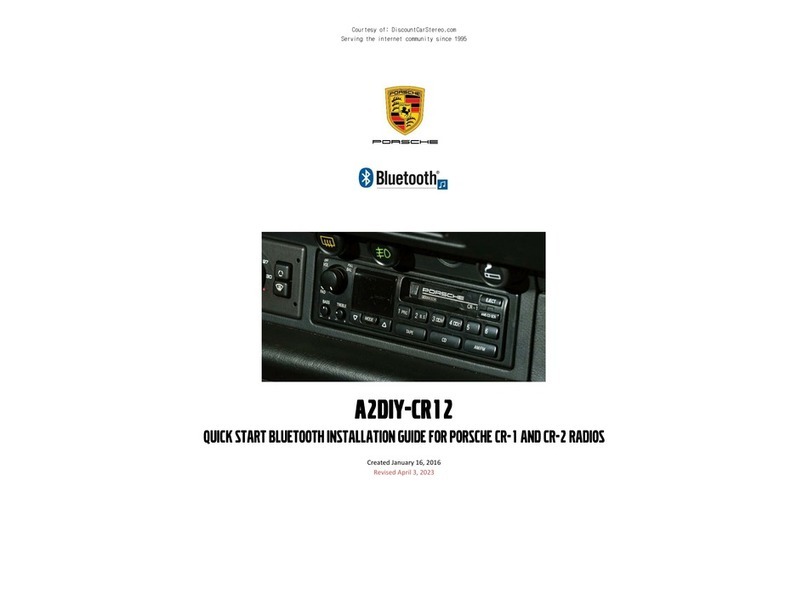 Porsche A2DIY-CR12 quick start guide