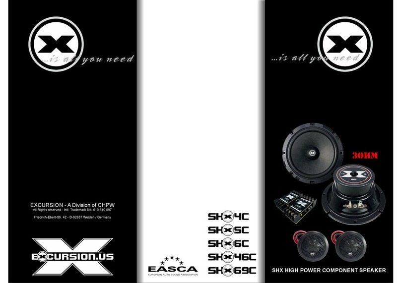 EXCURSION SHX User manual