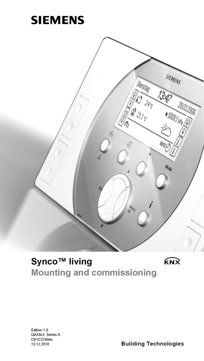 Siemens QAX913 Mounting and commissioning