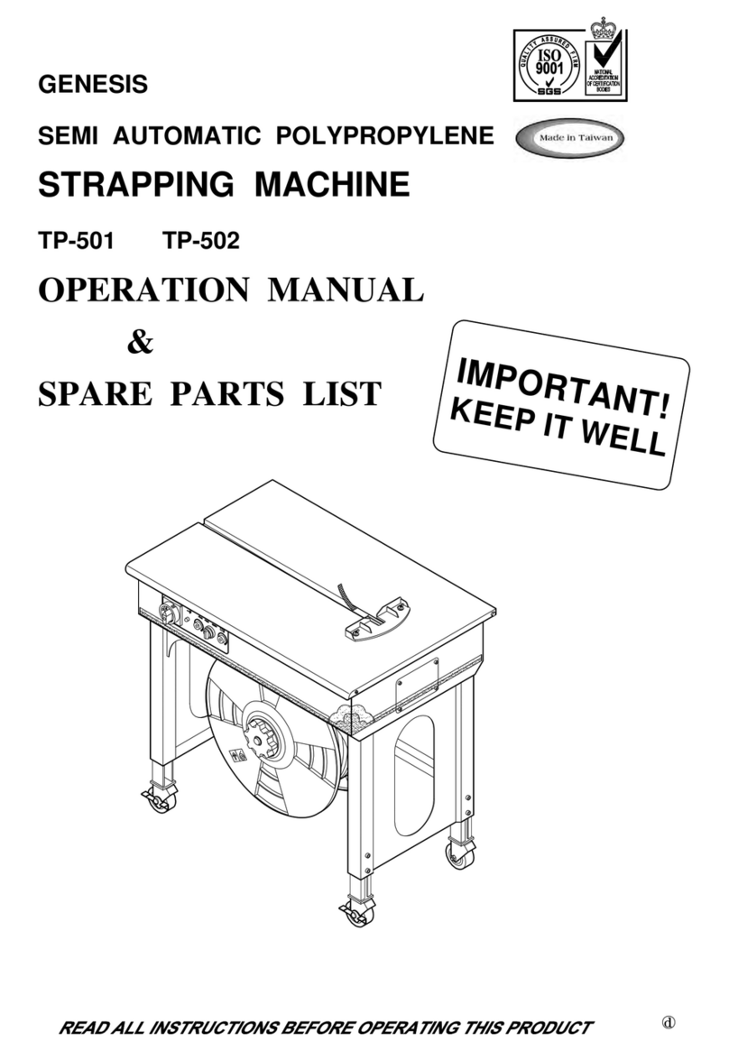 Genesis TP-501 Operation manual and spare parts list