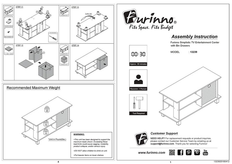 Furinno 13239 Assembly instructions