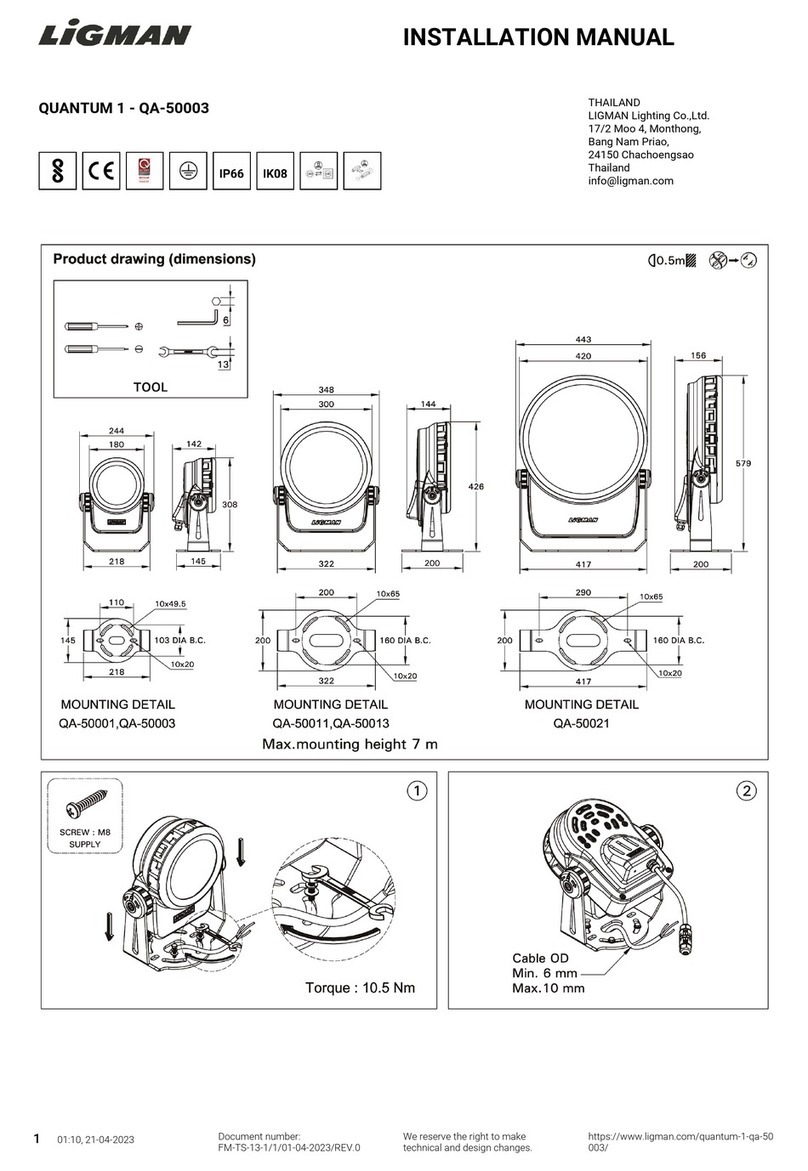 LIGMAN QA-50003 User manual