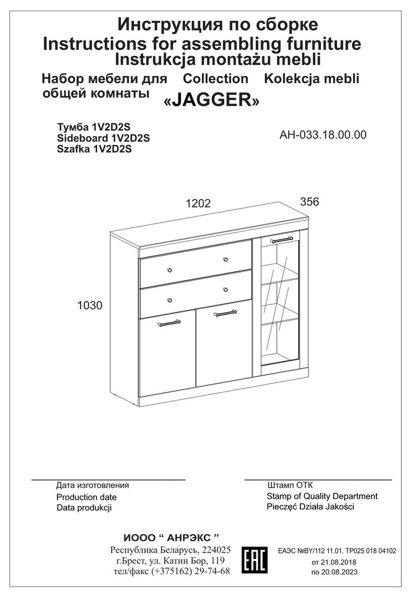 ANREX JAGGER 1V2D2S Assembly instructions ANREX JAGGER 1V2D2S Assembly instructions