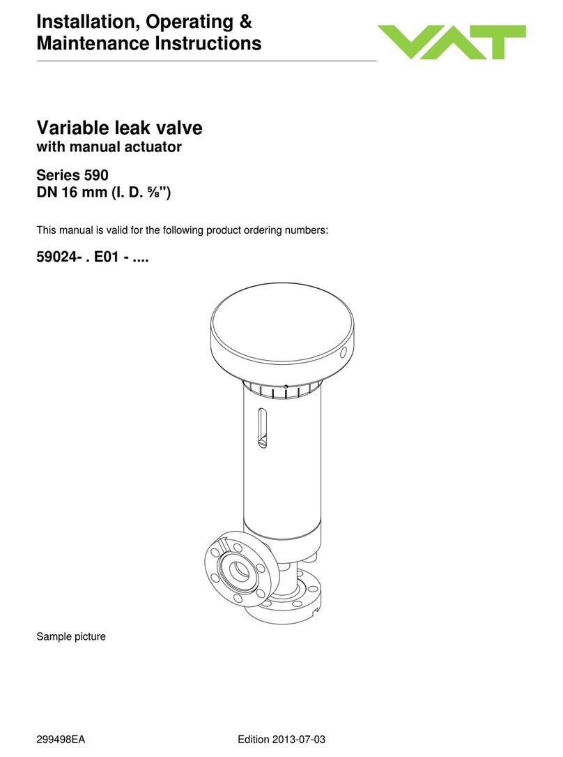 VAT 590 Series Assembly instructions