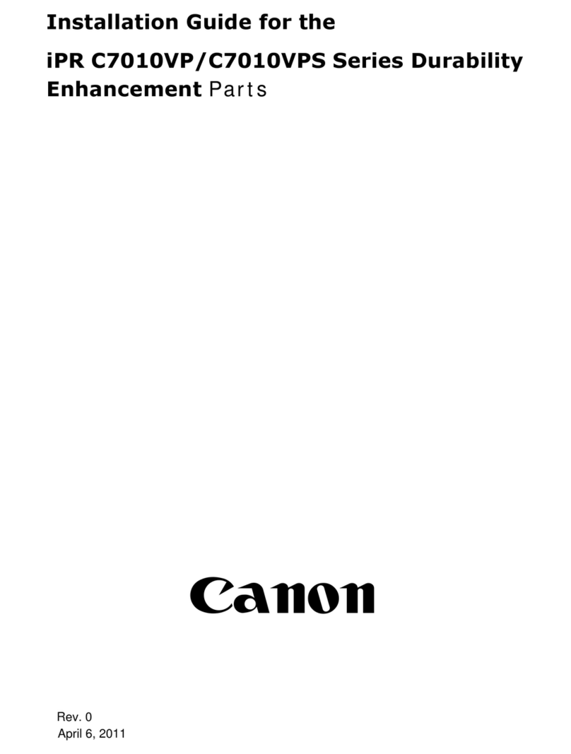 Canon iPR C7010VP Series installation guide Canon iPR C7010VP Series installation guide