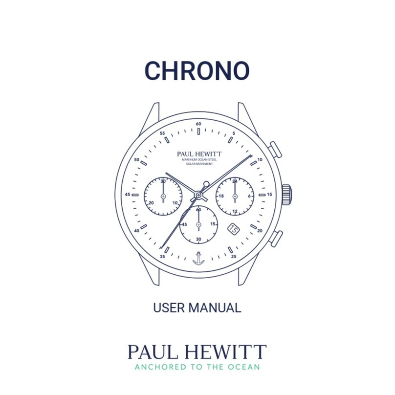 paul hewitt CHRONO user manual