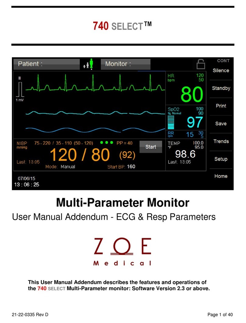ZOE 740 SELECT user manual