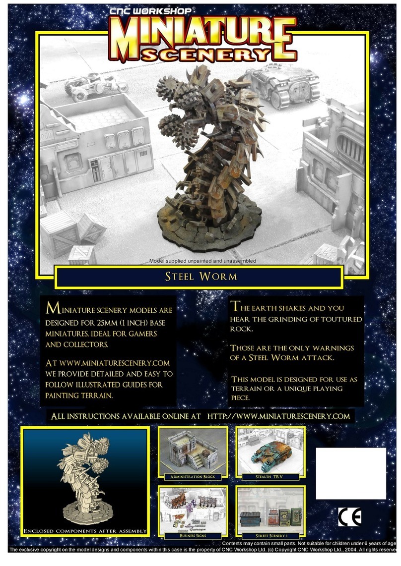 CNC Workshop MINIATURE scenery Steel Worm User manual