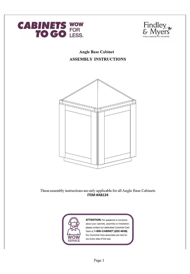CABINETS TO GO Findley & Myers AB124 User manual