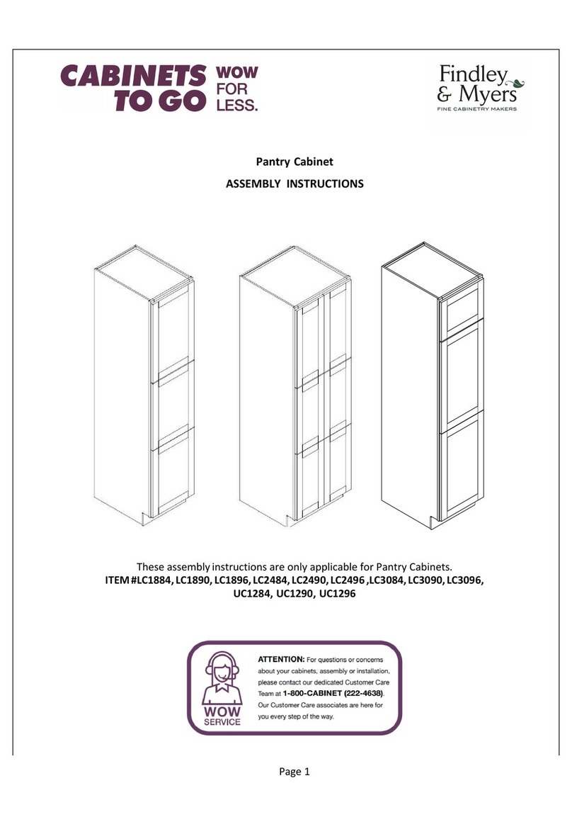 CABINETS TO GO Findley & Myers LC1884 Assembly instructions