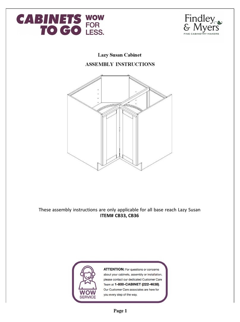 CABINETS TO GO Findley & Myers CB33 Assembly instructions