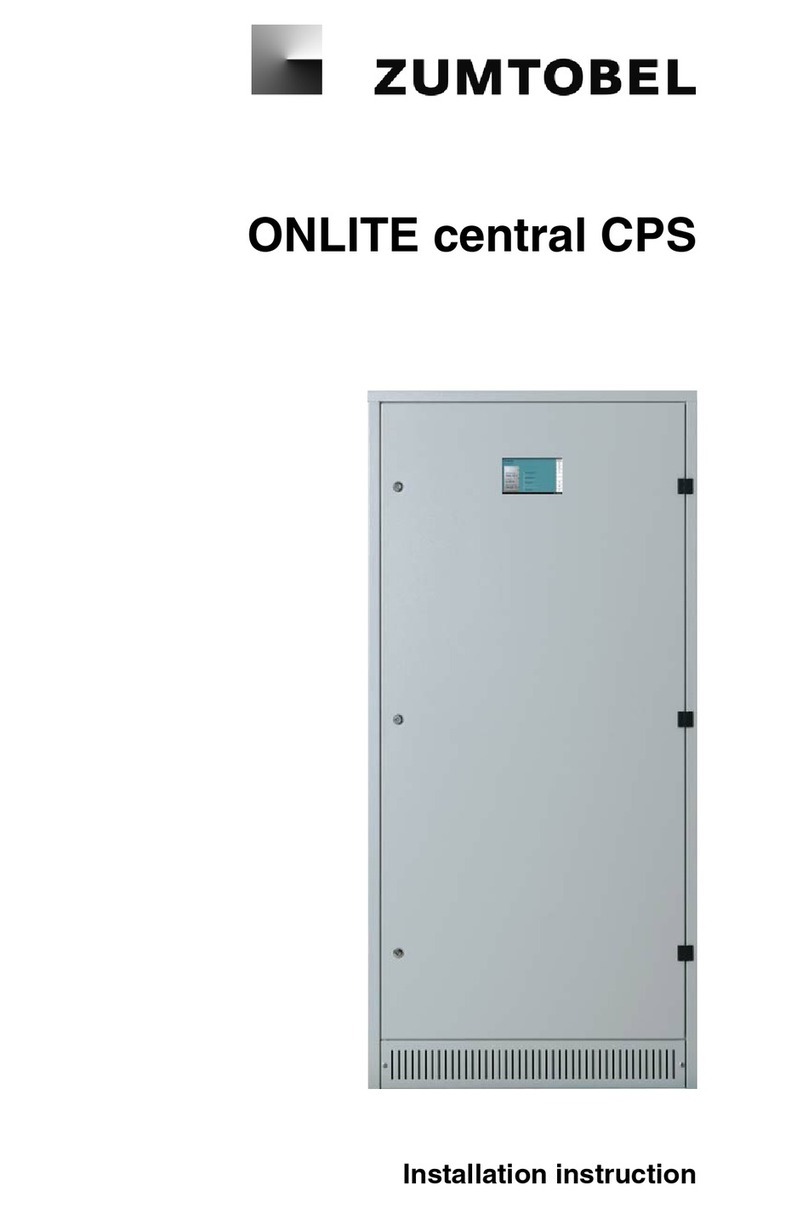 Zumtobel ONLITE central CPS K installation instructions
