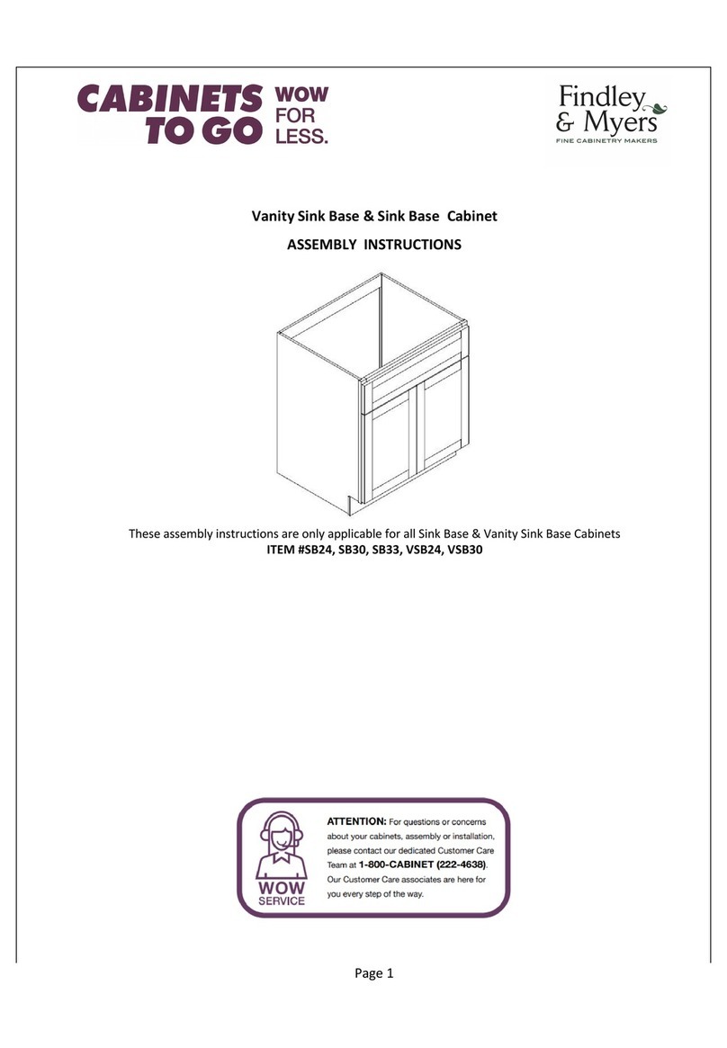 CABINETS TO GO Findley & Myers SB24 Assembly instructions