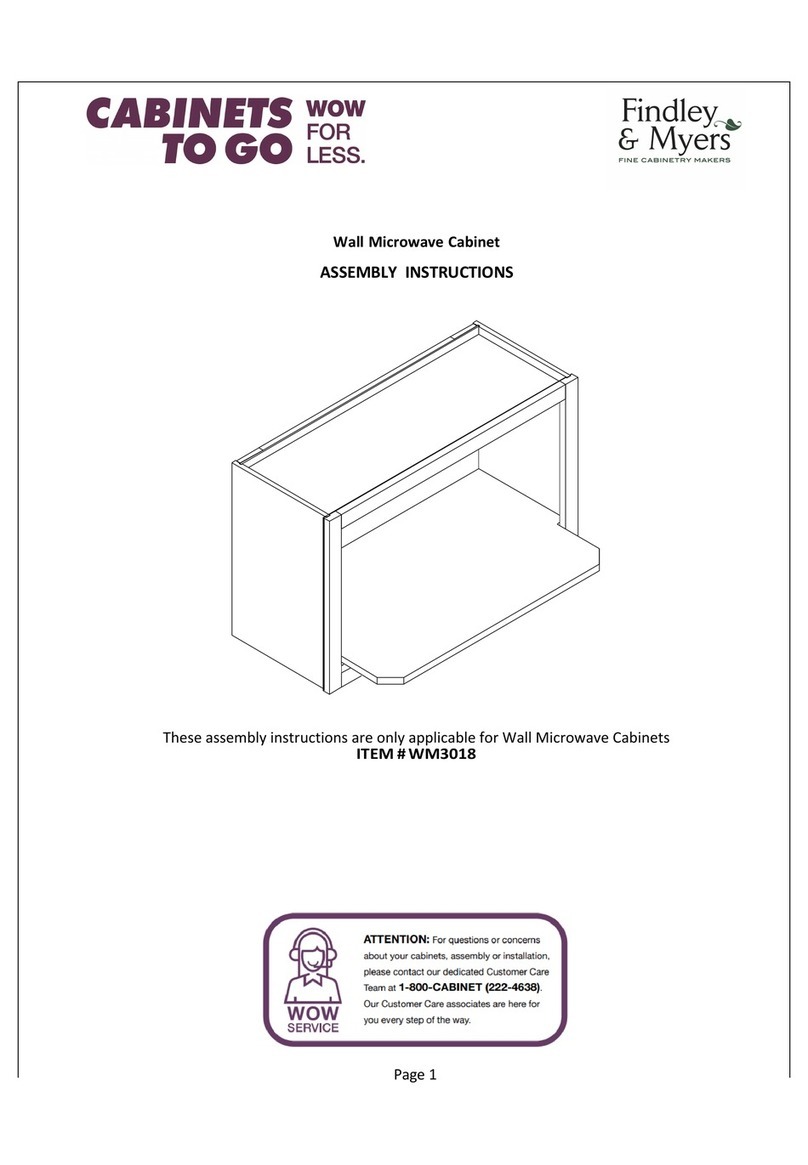 CABINETS TO GO Findley & Myers WM3018 Assembly instructions CABINETS TO GO Findley & Myers WM3018 Assembly instructions