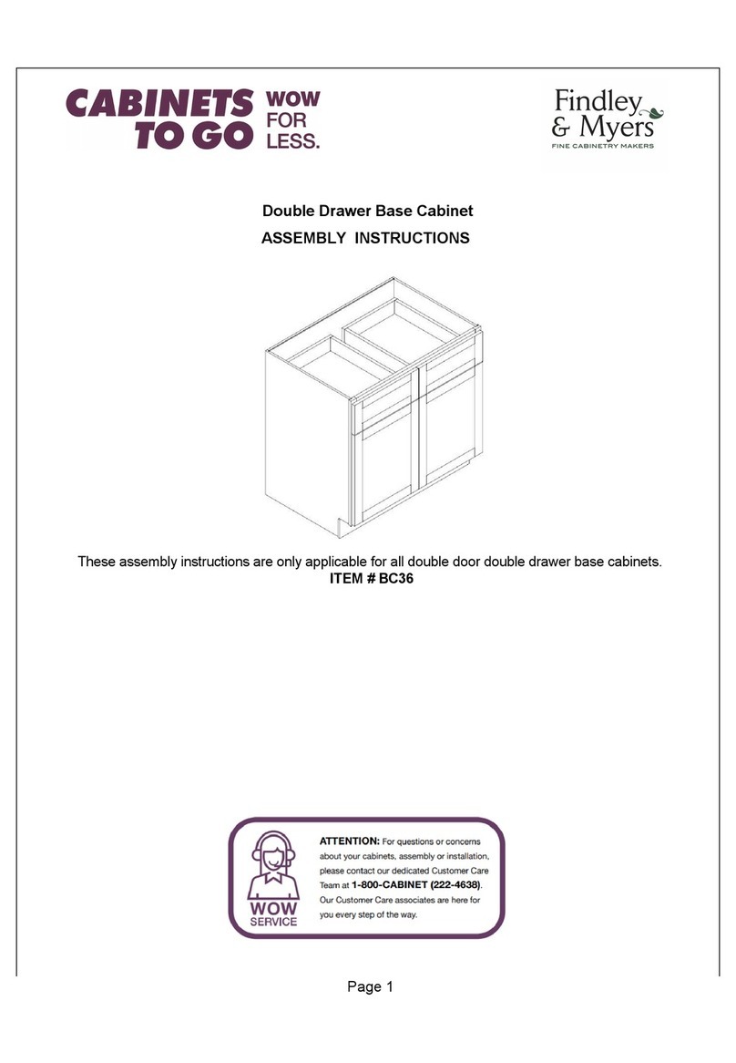 CABINETS TO GO Findley & Myers BC36 Assembly instructions