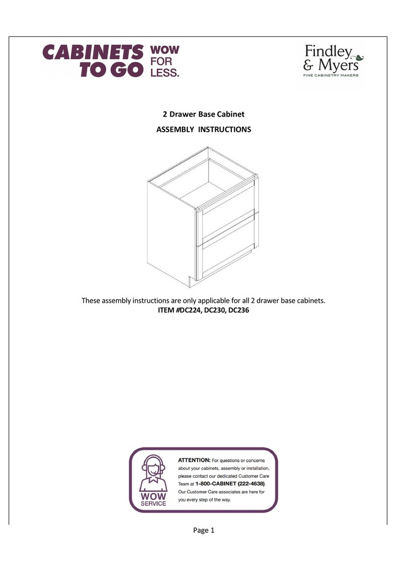 CABINETS TO GO Findley & Myers DC224 Assembly instructions CABINETS TO GO Findley & Myers DC224 Assembly instructions