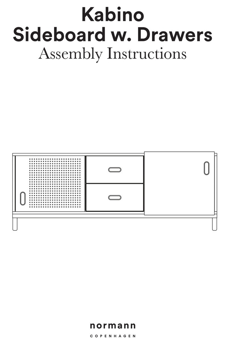 Normann Kabino Sideboard w. Drawers Assembly instructions