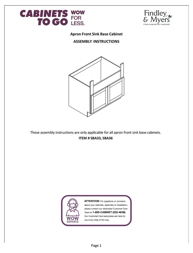 CABINETS TO GO Findley & Myers SBA33 Assembly instructions CABINETS TO GO Findley & Myers SBA33 Assembly instructions