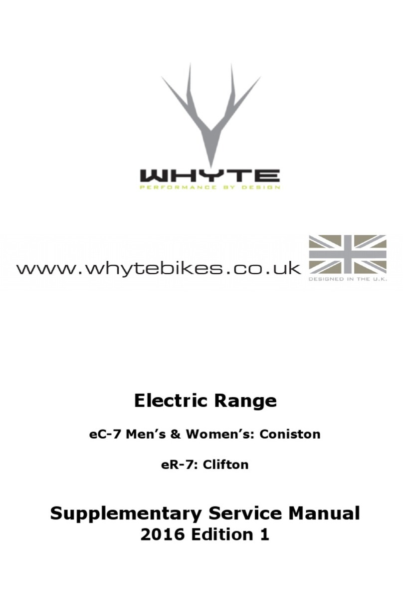 Whyte EC-7 coniston men's Supplementary service manual