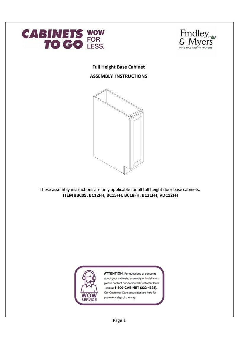CABINETS TO GO Findley & Myers BC09 Assembly instructions CABINETS TO GO Findley & Myers BC09 Assembly instructions