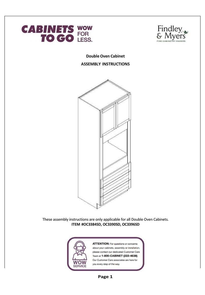 CABINETS TO GO Findley & Myers OC3384SD Assembly instructions