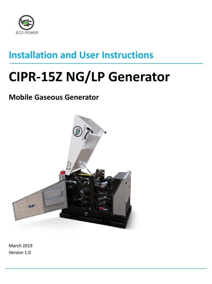 EcoPower CIPR-15Z NG/LP Installation and user instructions EcoPower CIPR-15Z NG/LP Installation and user instructions