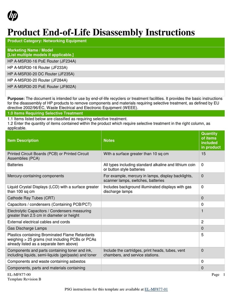 HP A-MSR30-16 Installation instructions HP A-MSR30-16 Installation instructions