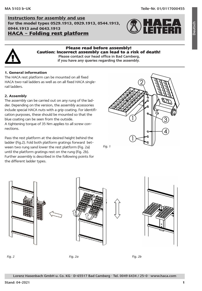 HACA LEITERN 0529.1913 Instructions for assembly and use