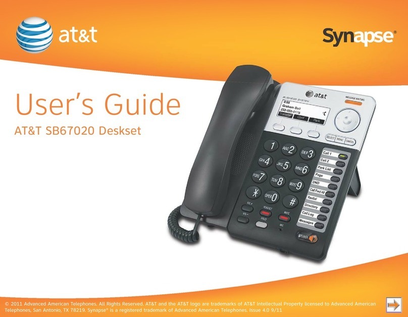 AT&T Synapse SB67020 User manual AT&T Synapse SB67020 User manual