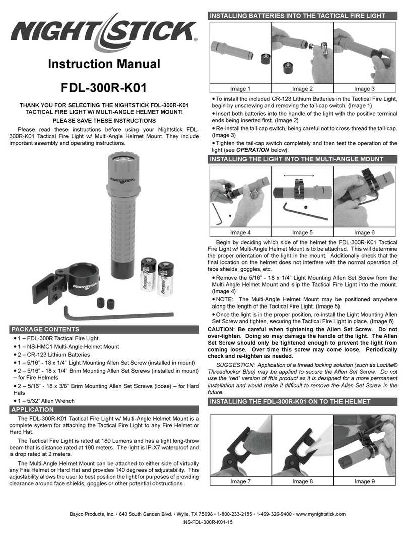 Night Stick FDL-300R-K01 User manual